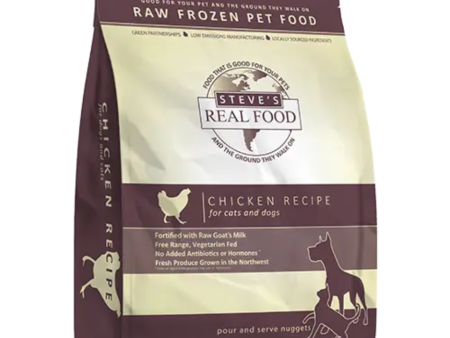 Steve s Real Food Frozen Raw Dog and Cat Food Chicken For Cheap