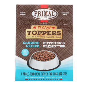 Primal Frozen Topper Butcher s Blend Sardine, 2 lb on Sale