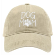 Fashion City Dog Mom Embroidered Cotton Baseball Cap Assorted Colors Sale