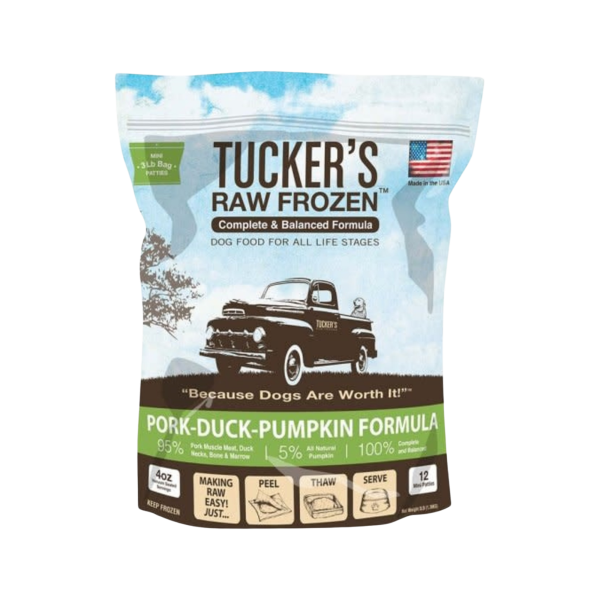 Tucker s® Raw Frozen Pork, Duck & Pumpkin Formula Food for Dogs Fashion