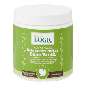 Nature s Logic Dehydrated Turkey Bone Broth Dog & Cat Food Topper, 6-oz tub Sale