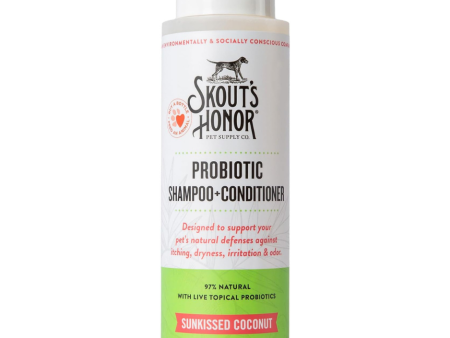 Skout s Honor Probiotic Pet Shampoo Plus Conditioner Sunkissed Coconut Online