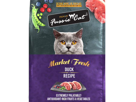 Fussie Cat Market Fresh Duck Meal Recipe Grain-Free Dry Cat Food Online Sale