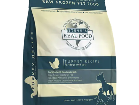 Steve s Real Food Frozen Raw Dog and Cat Food Turkey Online Hot Sale