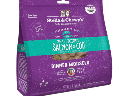 Stella & Chewy s Sea-Licious Salmon & Cod Dinner Freeze-Dried Cat Food Sale