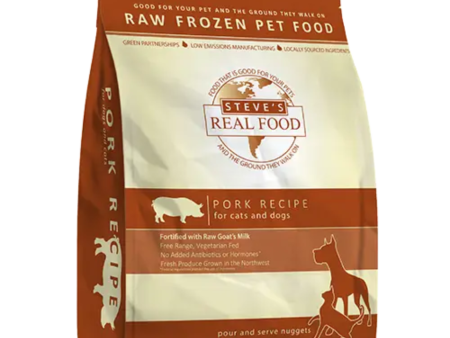 Steve s Real Food Frozen Raw Dog and Cat Food Pork Online Hot Sale