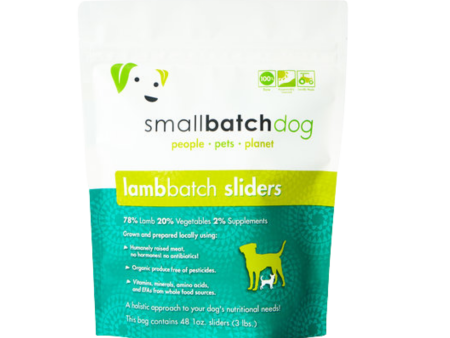 Small Batch Lamb Frozen Raw Dog Food Sliders, 3 lbs For Cheap