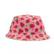 The Worthy Dog Strawberries Bucket Hat Dog Accessory Discount