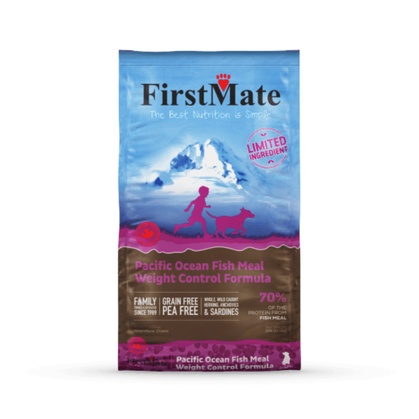 FirstMate Limited Ingredient Diet Pacific Ocean Fish Meal Weight Control Dog Food Online now