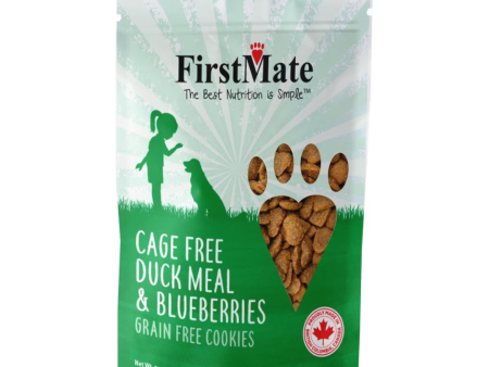 FirstMate Cage Free Duck with Blueberry Dog Treats 8 oz Online Hot Sale