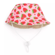 The Worthy Dog Strawberries Bucket Hat Dog Accessory Discount