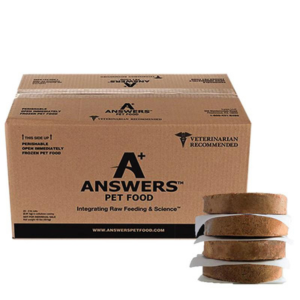 Answers Pet Food Detailed Formula Turkey Raw Frozen Dog Food Patties 20 lbs Supply