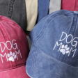 Fashion City Dog Mom Embroidered Cotton Baseball Cap Assorted Colors Sale