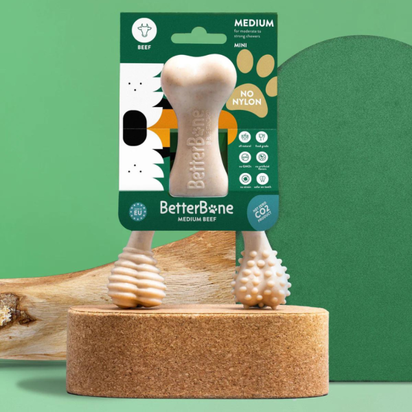 BetterBone Medium Density All-Natural Dog Toy Beef Fashion