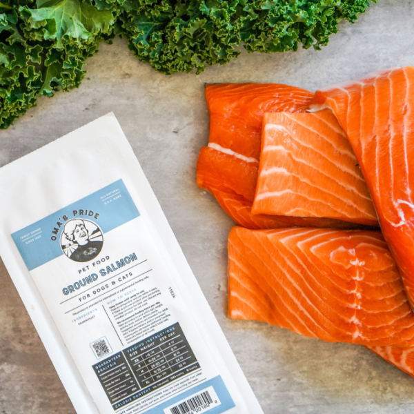 Oma s Pride Ground Salmon Raw Frozen Dog & Cat Food Online Hot Sale