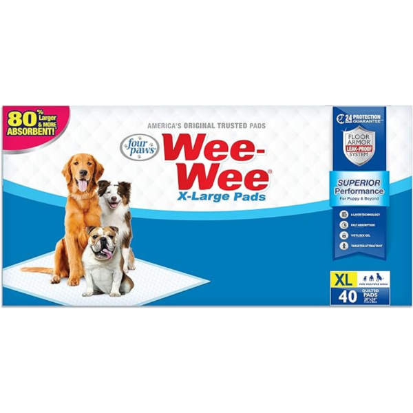 Four Paws Wee-Wee Pet Training and Puppy Pads, 28  x 34  Cheap