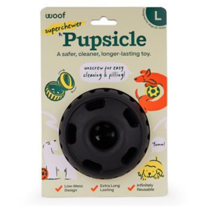 Woof Pet Pupsicle Power Chewer Black Dog Toy Hot on Sale