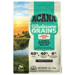 Acana Wholesome Grains Lamb & Pumpkin Recipe Dry Dog Food Cheap