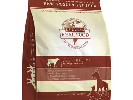 Steve s Real Food Frozen Raw Dog and Cat Food Beef Online Hot Sale