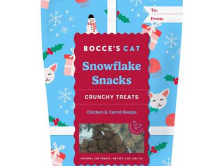 Bocce s Bakery Snowman Snacks Crunchy Cat Treats 2 oz Online Hot Sale