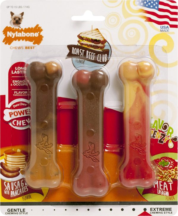 Nylabone Corp (bones) - Flavor Frenzy Triple Pack For Discount