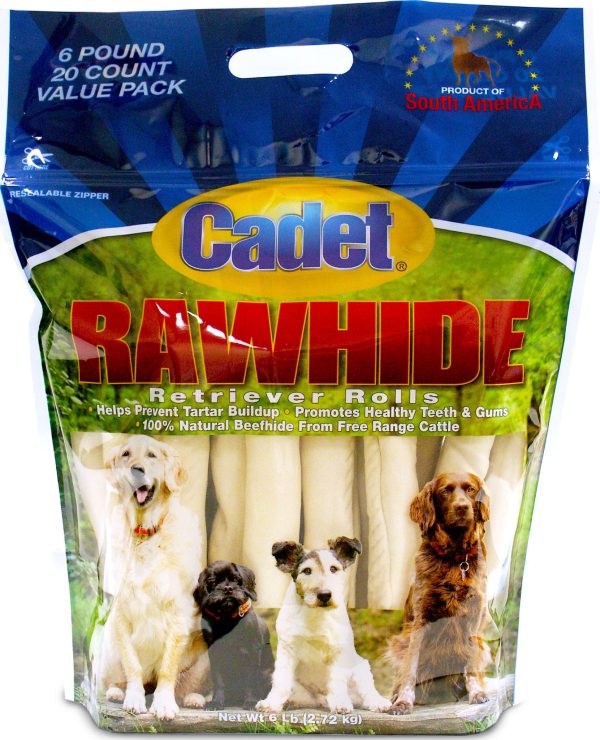 Ims Trading Corporation - Cadet Rawhide Retriever Rolls 20 Count Value Pack Discount