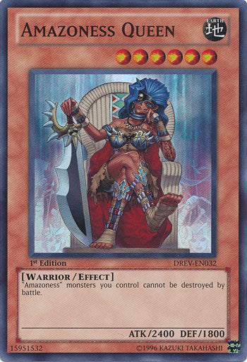 Amazoness Queen [DREV-EN032] Super Rare For Discount