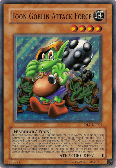 Toon Goblin Attack Force [DL7-EN001] Super Rare Supply