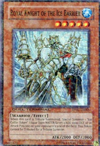 Royal Knight of the Ice Barrier [DT01-EN065] Super Rare For Discount