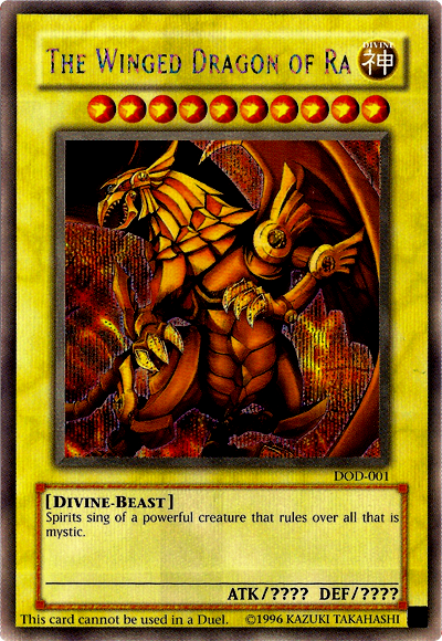 The Winged Dragon of Ra [DOD-001] Prismatic Secret Rare Cheap