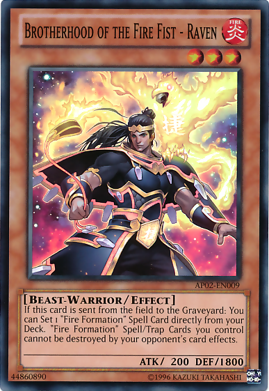 Brotherhood of the Fire Fist - Raven [AP02-EN009] Super Rare Discount