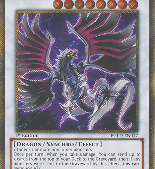 Blackfeather Darkrage Dragon [PGLD-EN017] Gold Secret Rare Fashion