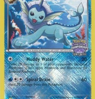 Vaporeon (25 108) (State Province Championship 2013 Promo) [Black & White: Dark Explorers] Fashion