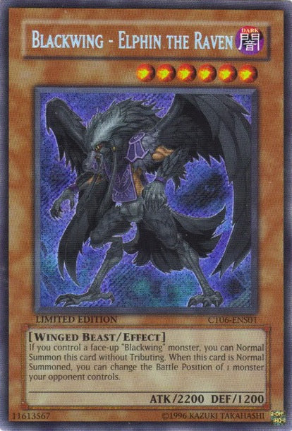 Blackwing - Elphin the Raven [CT06-ENS01] Secret Rare Sale