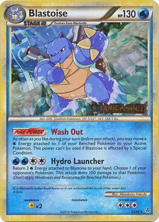 Blastoise (13 95) (Prerelease Promo) [HeartGold & SoulSilver: Black Star Promos] For Discount