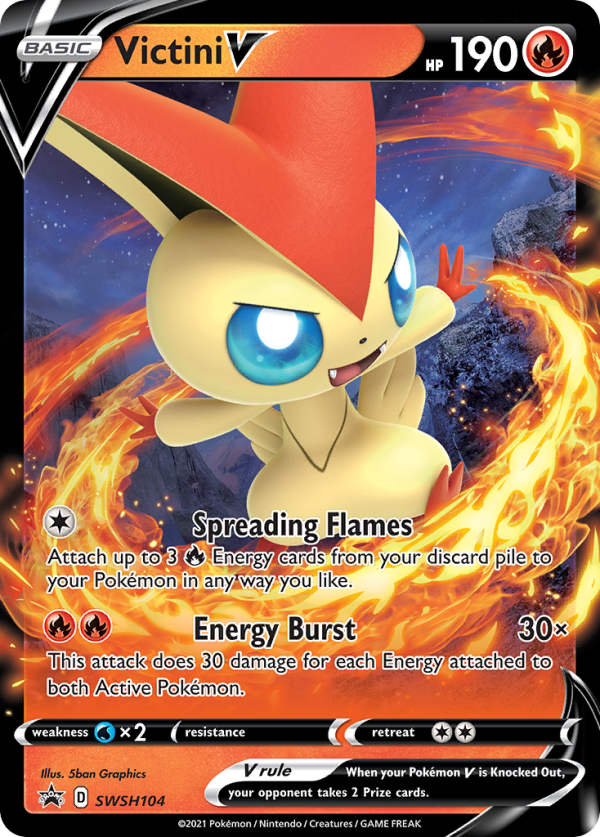 Victini V (SWSH104) [Sword & Shield: Black Star Promos] Online Sale