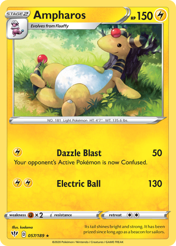 Ampharos (057 189) [Sword & Shield: Darkness Ablaze] Online