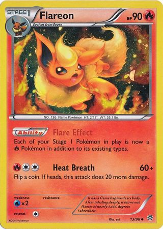 Flareon (13 98) (Cosmos Holo) [XY: Ancient Origins] Sale