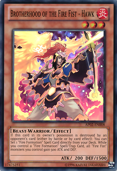 Brotherhood of the Fire Fist - Hawk [AP02-EN008] Super Rare Discount