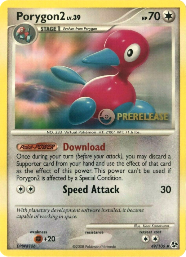 Porygon2 (49 106) (Prerelease Promo) [Diamond & Pearl: Black Star Promos] Online