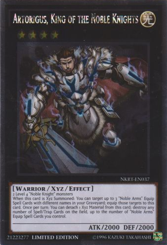 Artorigus, King of the Noble Knights [NKRT-EN037] Platinum Rare Sale