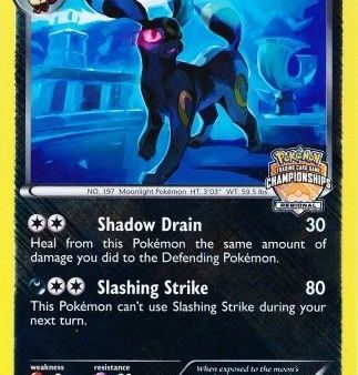 Umbreon (60 108) (Regional Championship Promo) [Black & White: Dark Explorers] on Sale