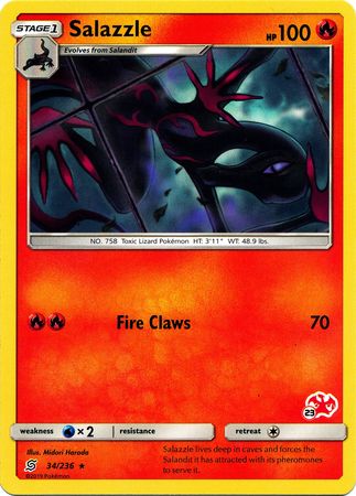 Salazzle (34 236) (Charizard Stamp #23) [Battle Academy 2020] Fashion