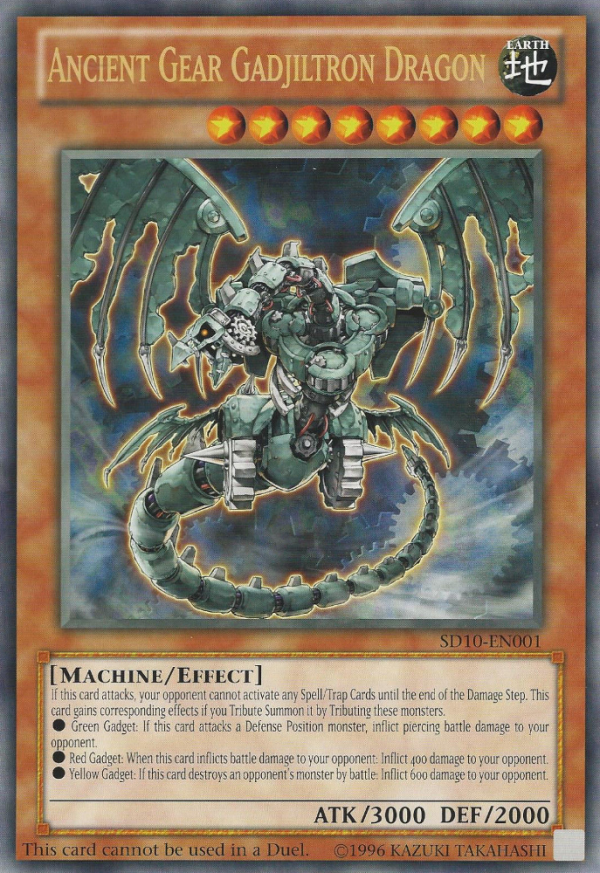 Ancient Gear Gadjiltron Dragon (Oversized) (Machine Madness) [SD10-EN001] Promo Cheap