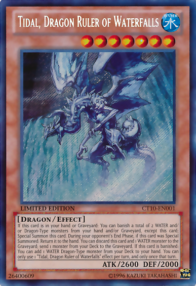 Tidal, Dragon Ruler of Waterfalls [CT10-EN001] Secret Rare Sale