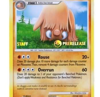 Piloswine (46 100) (Staff Prerelease Promo) [Nintendo: Black Star Promos] For Sale