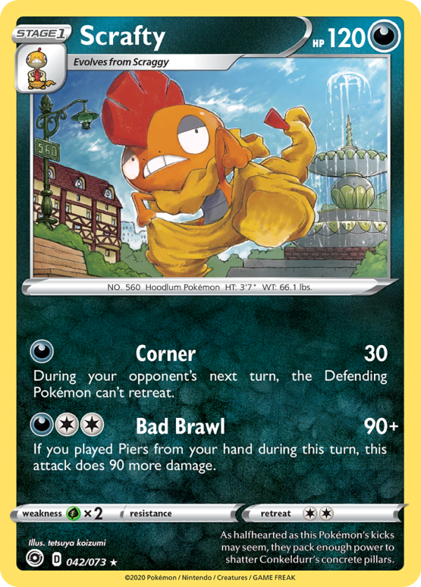 Scrafty (042 073) [Sword & Shield: Champion s Path] Online