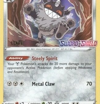 Galarian Perrserker (SWSH008) (Staff Prerelease Promo) [Sword & Shield: Black Star Promos] Online