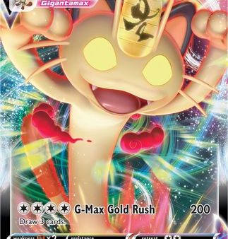 Meowth VMAX (SWSH005) (Jumbo Card) [Sword & Shield: Black Star Promos] Discount