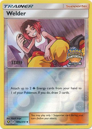 Welder (189a 214) (Regional Championship Promo Staff) [Sun & Moon: Unbroken Bonds] For Sale